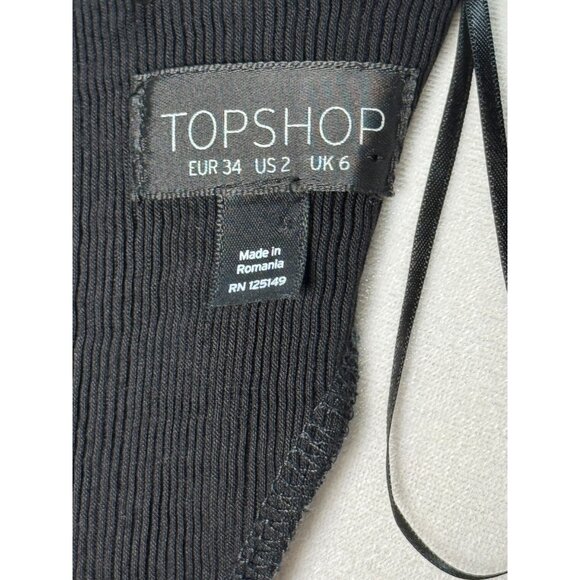 NEW Black Ribbed Midi Elegant 2 Cut out Open Back V-Neck Party Style Dress - Picture 7 of 15